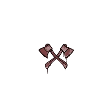 Sealed Graffiti | X-Axes (Brick Red)