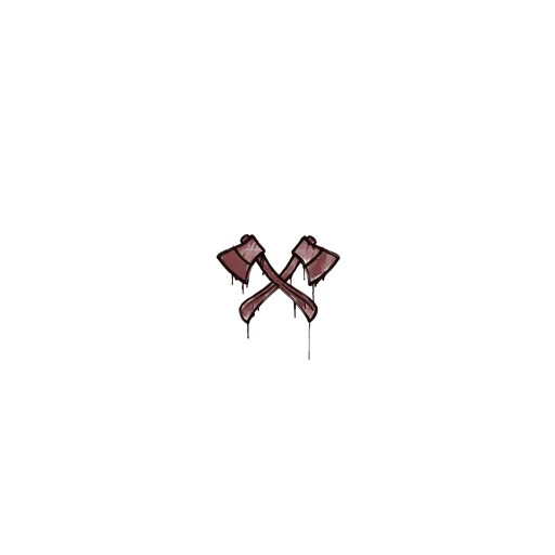Sealed Graffiti | X-Axes (Brick Red)