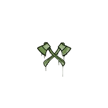 Sealed Graffiti | X-Axes (Battle Green)