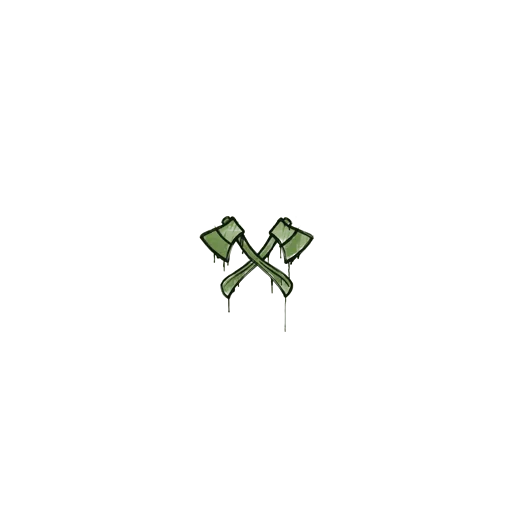Sealed Graffiti | X-Axes (Battle Green)