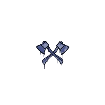 Sealed Graffiti | X-Axes (SWAT Blue)