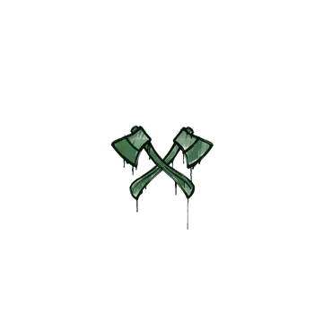 Sealed Graffiti | X-Axes (Jungle Green)