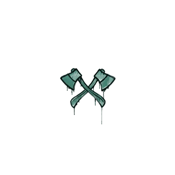 Sealed Graffiti | X-Axes (Frog Green)
