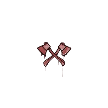 Sealed Graffiti | X-Axes (Blood Red)