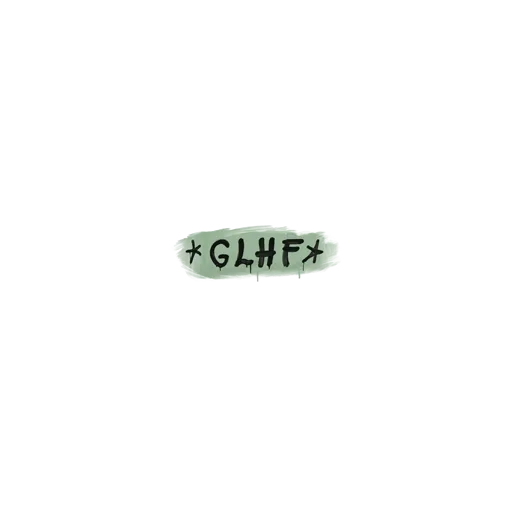 Sealed Graffiti | GLHF (Cash Green)