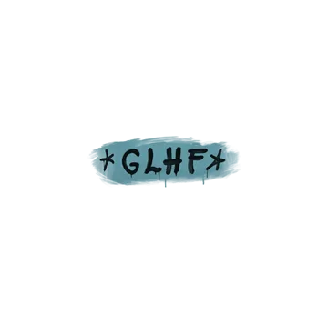 Sealed Graffiti | GLHF (Wire Blue)