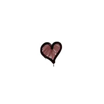Sealed Graffiti | Heart (Brick Red)