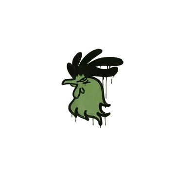 Sealed Graffiti | Cocky (Battle Green)