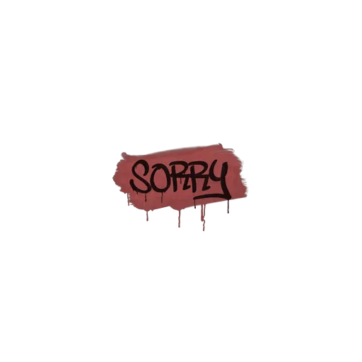 Sealed Graffiti | Sorry (Blood Red)