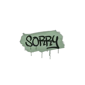 Sealed Graffiti | Sorry (Cash Green)