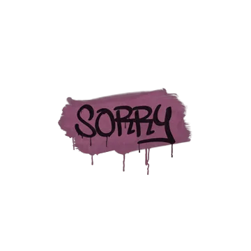 Sealed Graffiti | Sorry (Princess Pink)