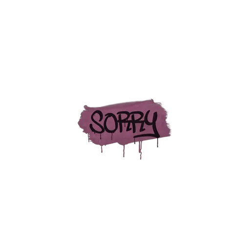 Sealed Graffiti | Sorry (Princess Pink)