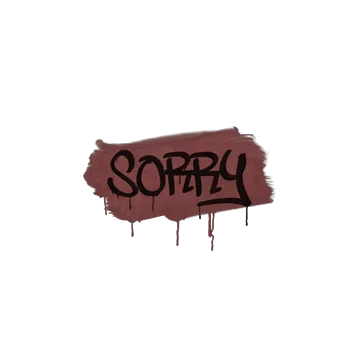 Sealed Graffiti | Sorry (Brick Red)