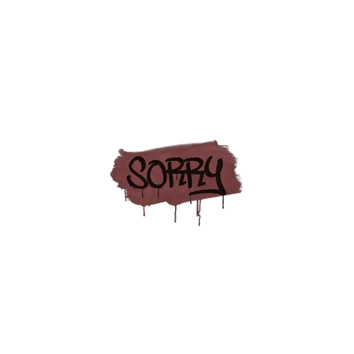 Sealed Graffiti | Sorry (Brick Red)