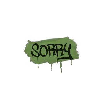 Sealed Graffiti | Sorry (Battle Green)