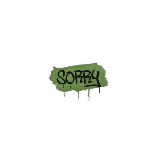 Sealed Graffiti | Sorry (Battle Green)