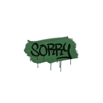 Sealed Graffiti | Sorry (Jungle Green)