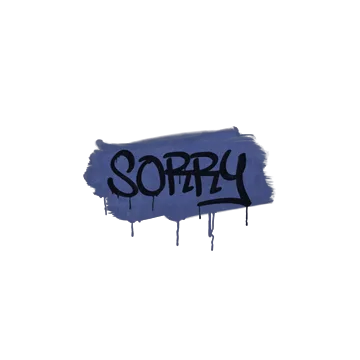 Sealed Graffiti | Sorry (SWAT Blue)