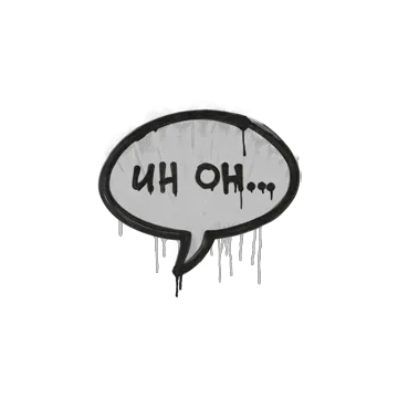 Sealed Graffiti | Uh Oh (Shark White)