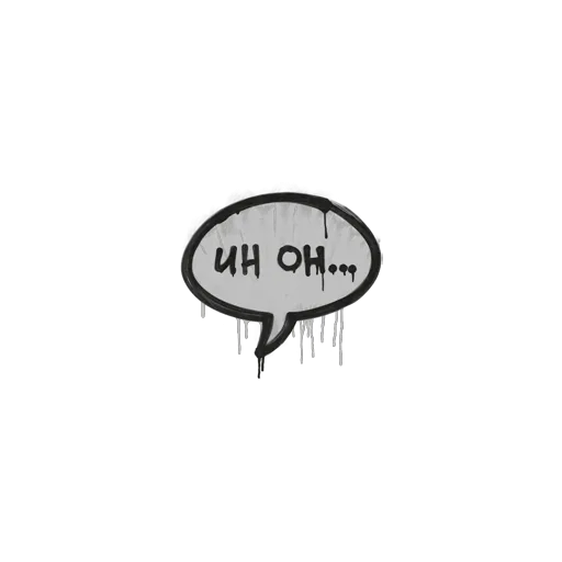 Sealed Graffiti | Uh Oh (Shark White)