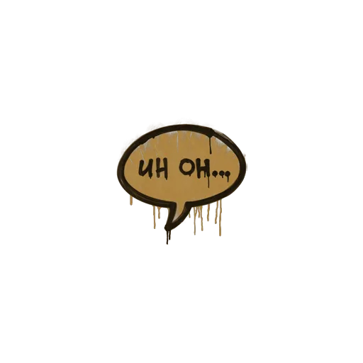 Sealed Graffiti | Uh Oh (Desert Amber)