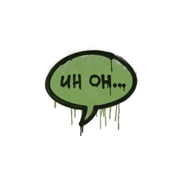 Sealed Graffiti | Uh Oh (Battle Green)