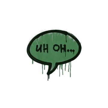 Sealed Graffiti | Uh Oh (Jungle Green)