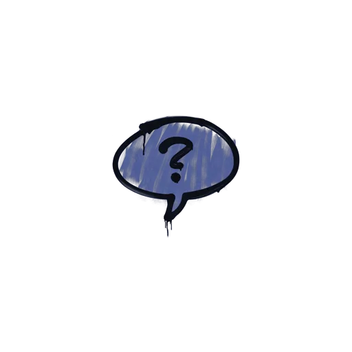 Sealed Graffiti | Question Mark (SWAT Blue)
