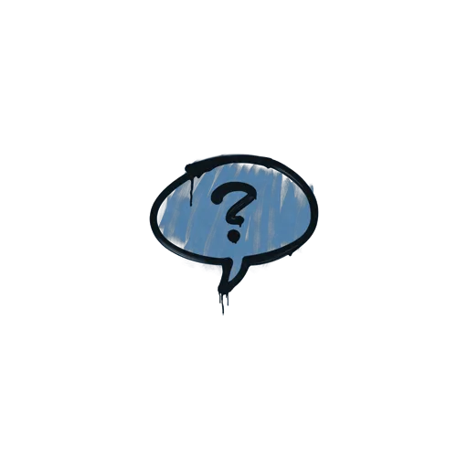 Sealed Graffiti | Question Mark (Monarch Blue)