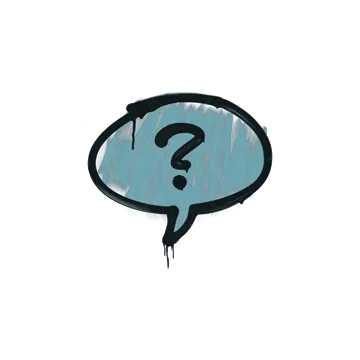 Sealed Graffiti | Question Mark (Wire Blue)