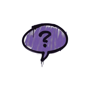 Sealed Graffiti | Question Mark (Monster Purple)