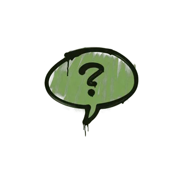 Sealed Graffiti | Question Mark (Battle Green)