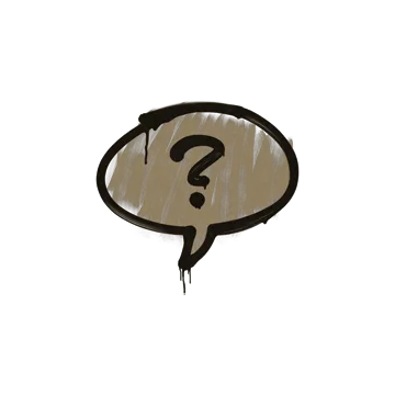 Sealed Graffiti | Question Mark (Dust Brown)