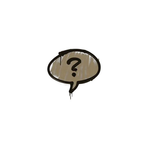 Sealed Graffiti | Question Mark (Dust Brown)