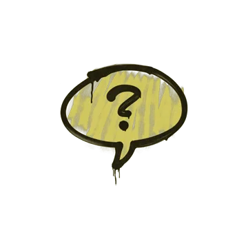 Sealed Graffiti | Question Mark (Tracer Yellow)