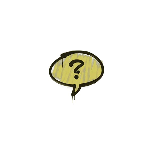 Sealed Graffiti | Question Mark (Tracer Yellow)
