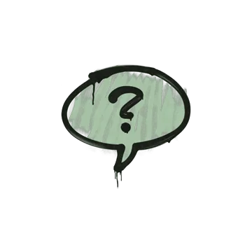 Sealed Graffiti | Question Mark (Cash Green)