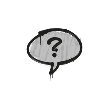 Sealed Graffiti | Question Mark (Shark White)