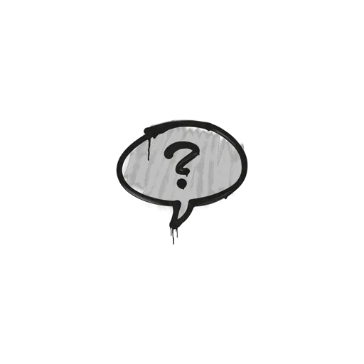 Sealed Graffiti | Question Mark (Shark White)