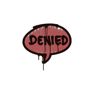 Sealed Graffiti | Denied (Blood Red)