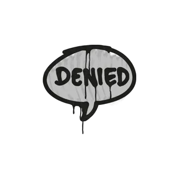 Sealed Graffiti | Denied (Shark White)