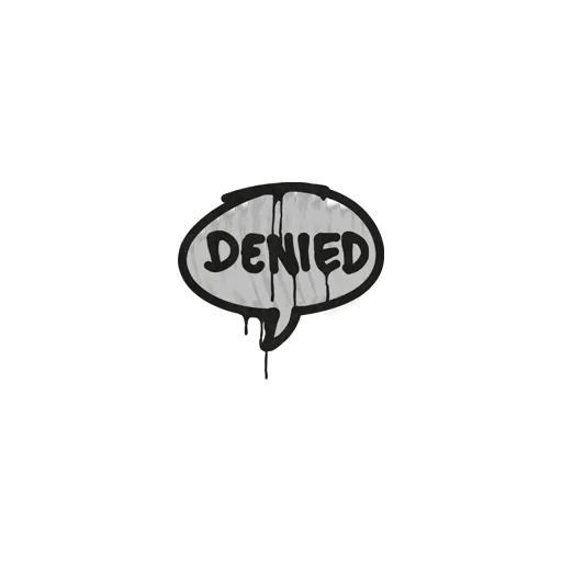 Sealed Graffiti | Denied (Shark White)