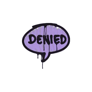 Sealed Graffiti | Denied (Violent Violet)