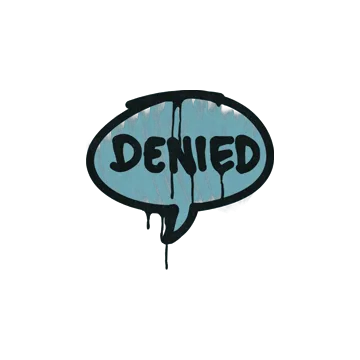 Sealed Graffiti | Denied (Wire Blue)
