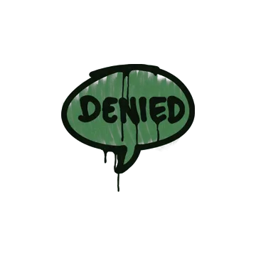 Sealed Graffiti | Denied (Jungle Green)