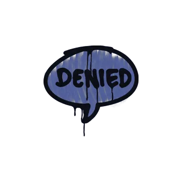 Sealed Graffiti | Denied (SWAT Blue)