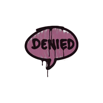 Sealed Graffiti | Denied (Princess Pink)