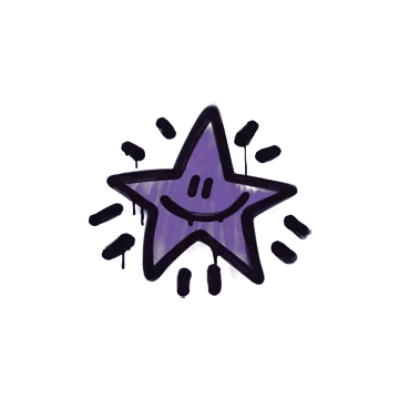Sealed Graffiti | Shining Star (Monster Purple)