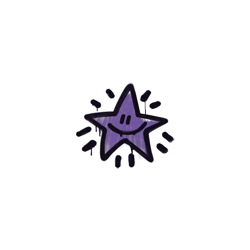 Sealed Graffiti | Shining Star (Monster Purple)