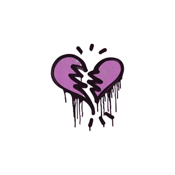 Sealed Graffiti | Broken Heart (Bazooka Pink)